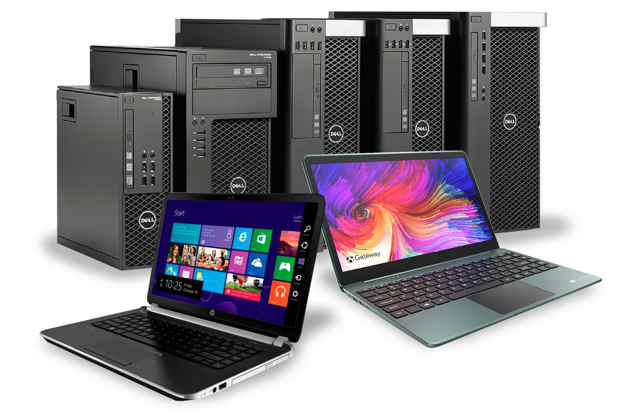 Used laptops and desktop computers we buy for cash — Dell, HP and business PCs